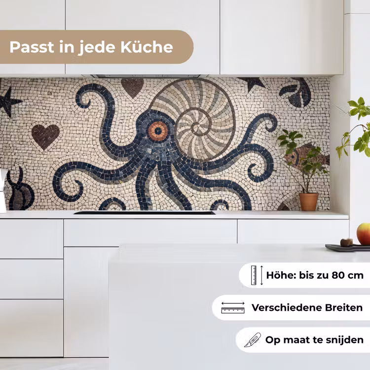 Zeeleven - Mozaïek - Kunst - Vintage - Beige keuken achterwand 2 middel -sfeer4_DE