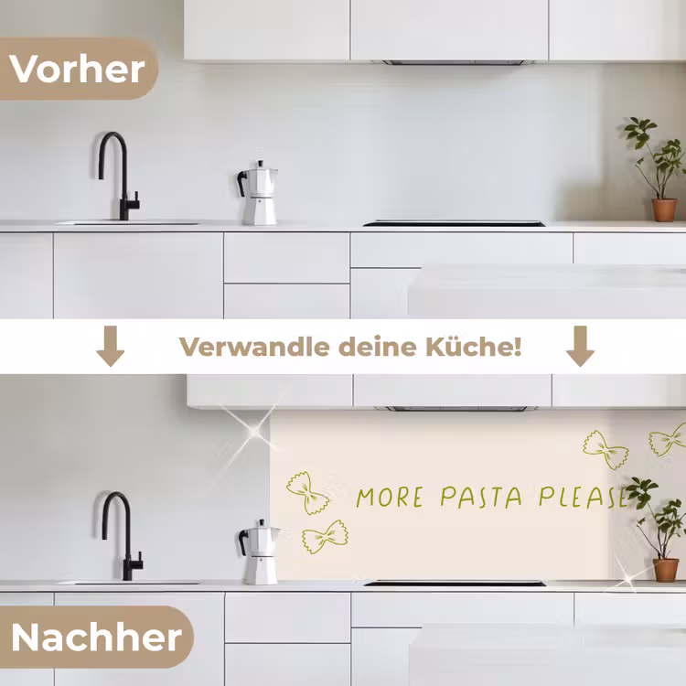More pasta please keuken achterwand 2 middel -voor-na_DE