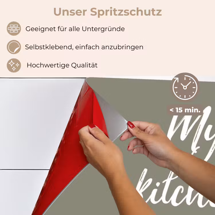 My kitchen, my rules - Spreuken - Quotes keuken achterwand spatscherm klein -spatscherm_DE