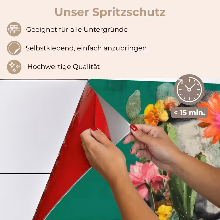 Man - Planten - Groen keuken achterwand spatscherm klein -spatscherm_DE