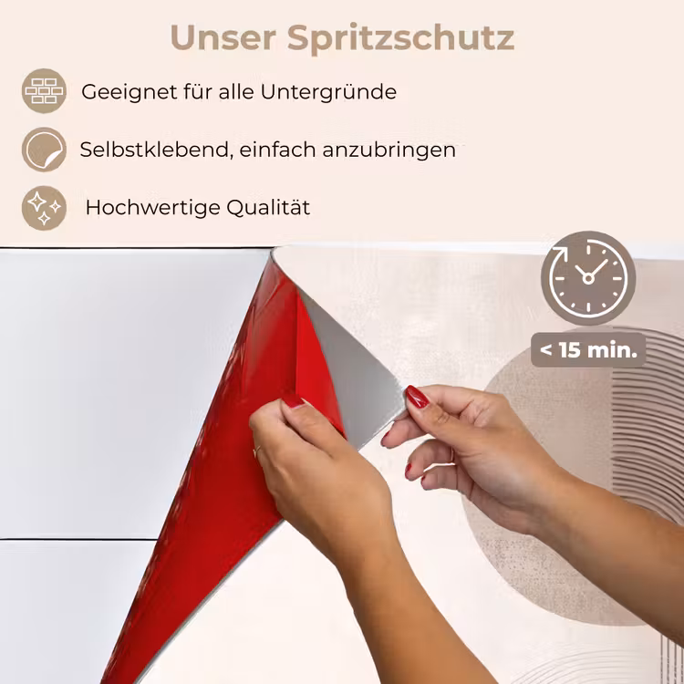 Minimalistisch - Cirkel - Lichtgrijs keuken achterwand spatscherm klein -spatscherm_DE