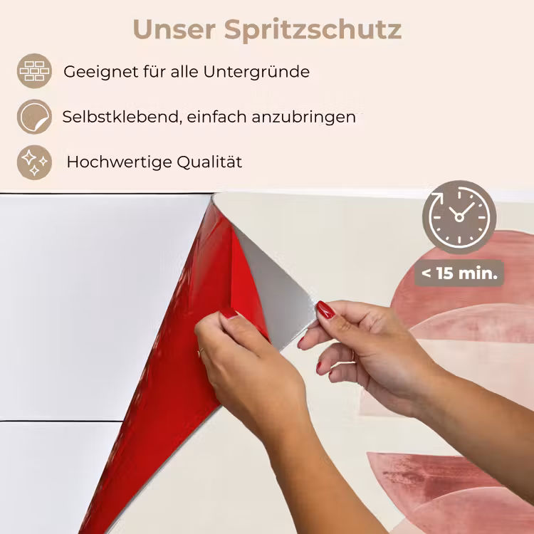 Minimalistisch - Cirkels - Roze keuken achterwand spatscherm klein -spatscherm_DE