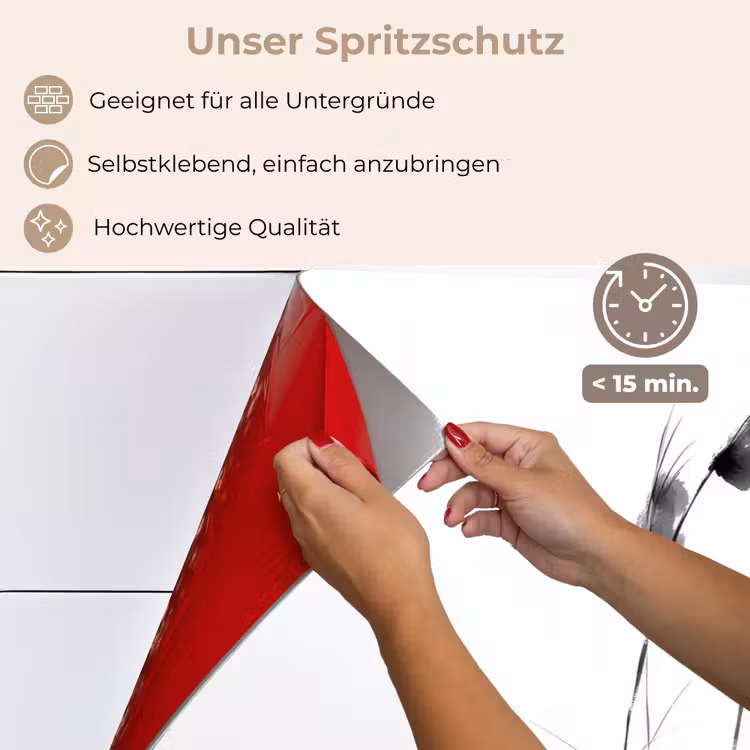 Minimalistisch - Stelen - Wit keuken achterwand spatscherm klein -spatscherm_DE