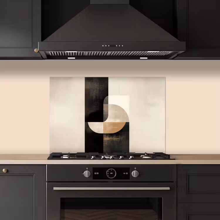 Modern - Vierkant - Vormen keuken achterwand spatscherm klein -sfeer1
