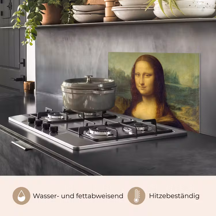 Mona Lisa - Leonardo da Vinci keuken achterwand spatscherm klein -usp_DE