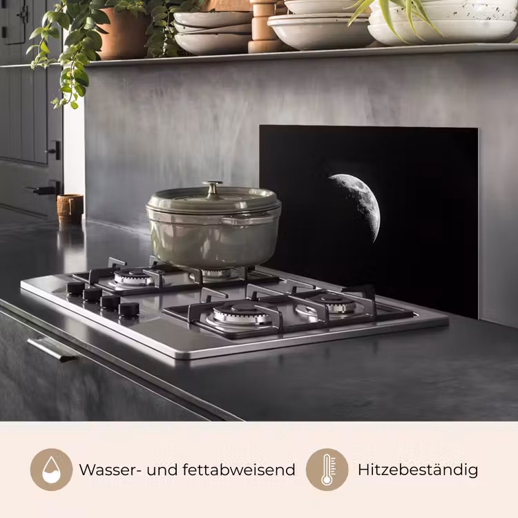 Maan - Hemel - Zwart - Schaduw keuken achterwand spatscherm klein -usp_DE