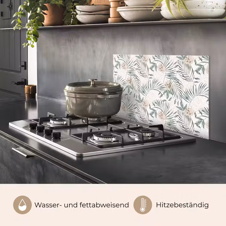 Monstera - Palmblad - Jungle - Tropisch keuken achterwand spatscherm klein -usp_DE