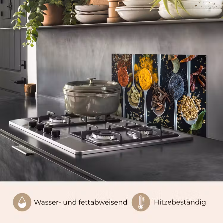 Mozaïek van Kruiden en Specerijen keuken achterwand spatscherm klein -usp_DE