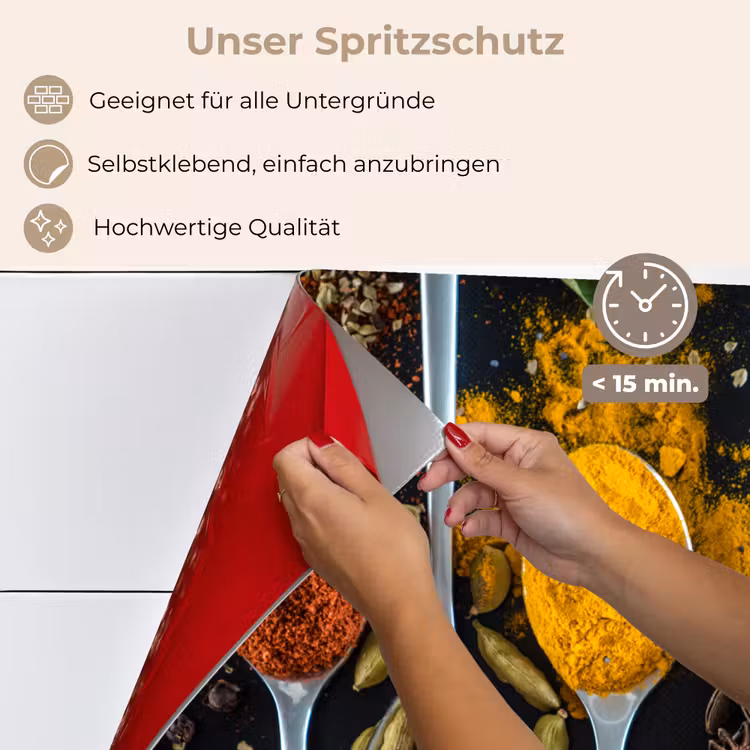 Mozaïek van Kruiden en Specerijen keuken achterwand spatscherm klein -spatscherm_DE