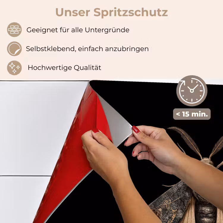 Mot - Bladachtig - Grijs keuken achterwand spatscherm klein -spatscherm_DE