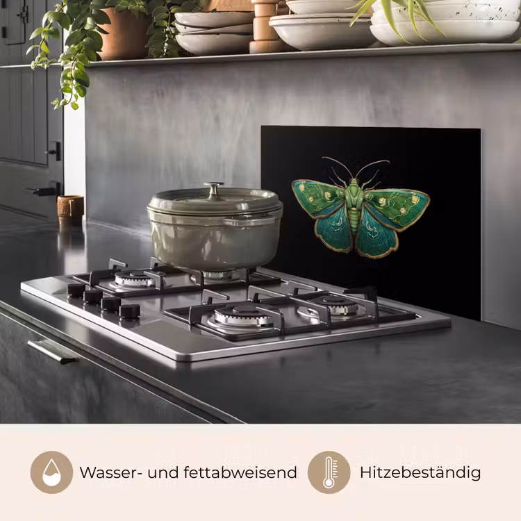 Mot - Levendig - Groen keuken achterwand spatscherm klein -usp_DE