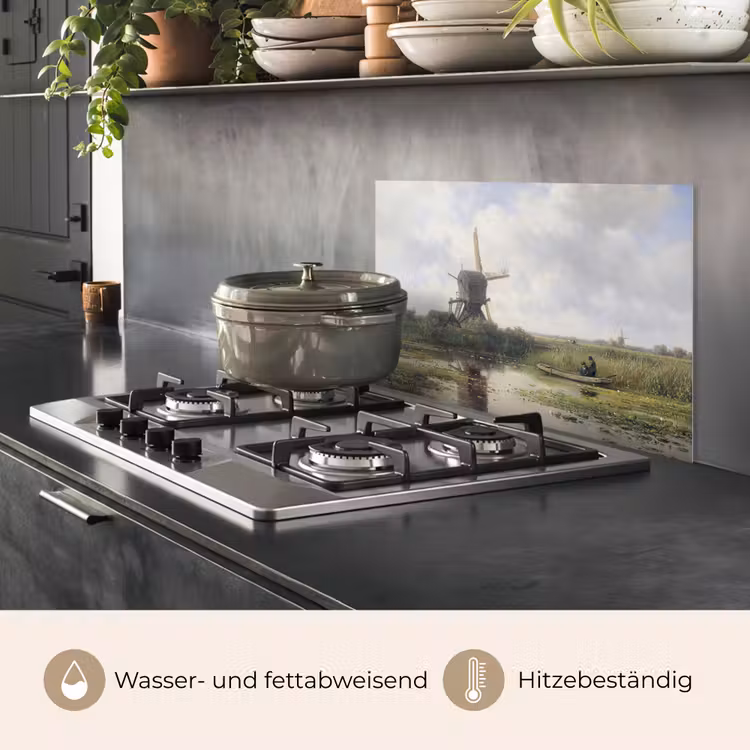 Molen - Willem Roelofs - Oude meesters - Kunst keuken achterwand spatscherm klein -usp_DE