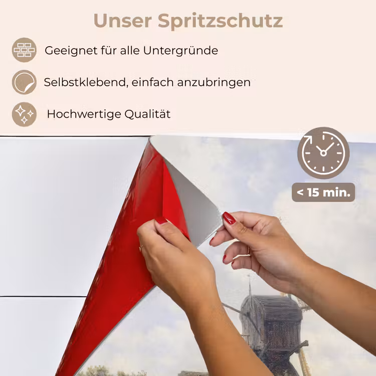 Molen - Willem Roelofs - Oude meesters - Kunst keuken achterwand spatscherm klein -spatscherm_DE