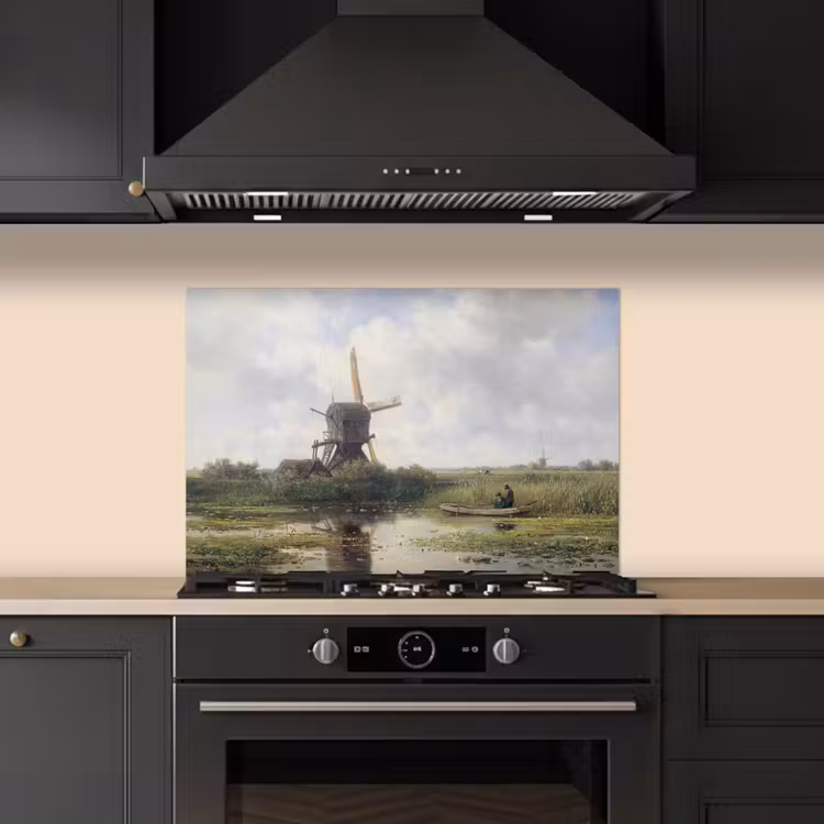 Molen - Willem Roelofs - Oude meesters - Kunst keuken achterwand spatscherm klein -sfeer1