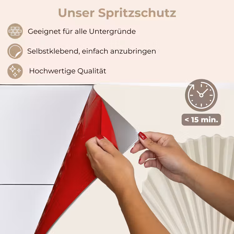 Schelp - Minimalistisch - Wit keuken achterwand spatscherm klein -spatscherm_DE