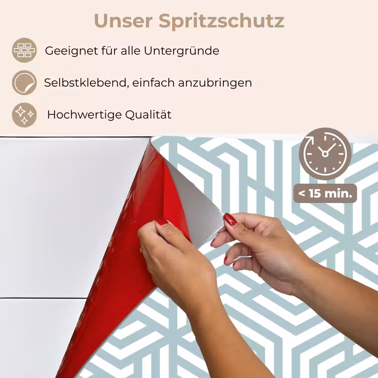 Patronen - Abstract - Driehoek - Geometrie keuken achterwand spatscherm klein 900 -spatscherm_DE