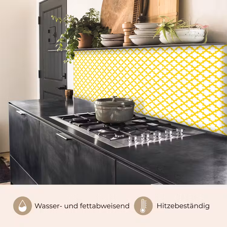 Patroon - Geometrisch - Klassiek - Geel keuken achterwand 2 middel 871 -usp_DE