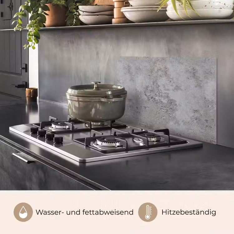 Patroon - Grijs - Oud - Beton keuken achterwand spatscherm klein 900 -usp_DE