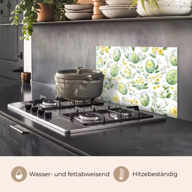 Patroon - Groen - Eieren keuken achterwand spatscherm klein -usp_DE