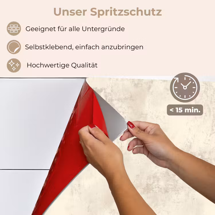 Patroon - Organisch - Beige keuken achterwand spatscherm klein 900 -spatscherm_DE