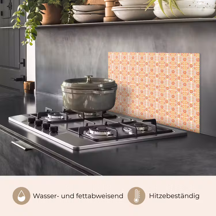 Patroon - Retro - Kleur keuken achterwand spatscherm klein 900 -usp_DE