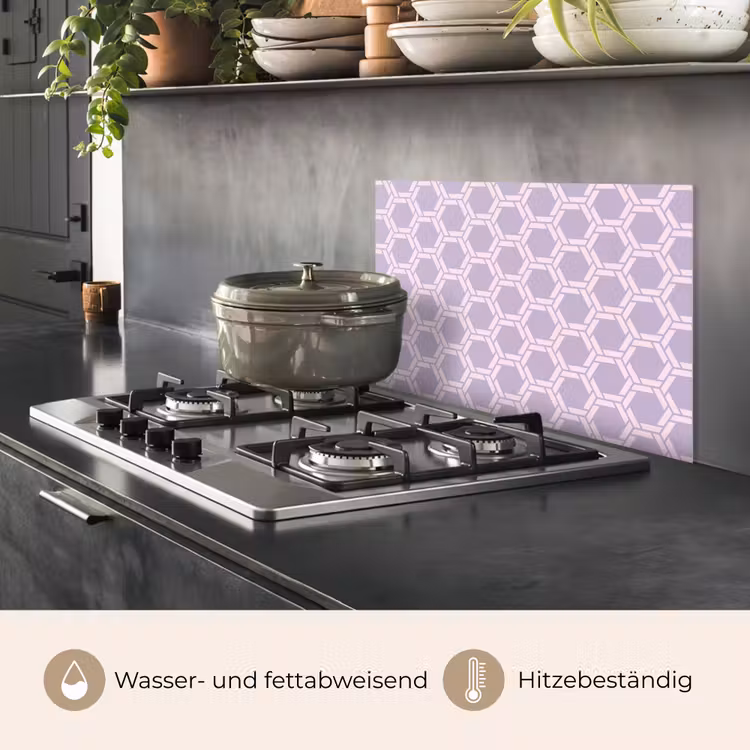 Patroon - Roze - Paars keuken achterwand spatscherm klein 900 -usp_DE