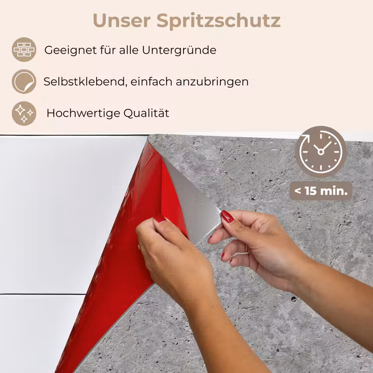 Patroon - Cement - Beton keuken achterwand spatscherm klein 900 -spatscherm_DE
