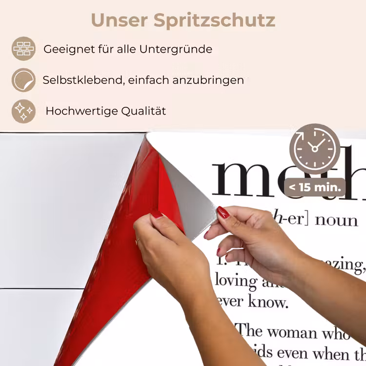 Moeder definitie - Quotes - Mother - Spreuken keuken achterwand spatscherm klein -spatscherm_DE