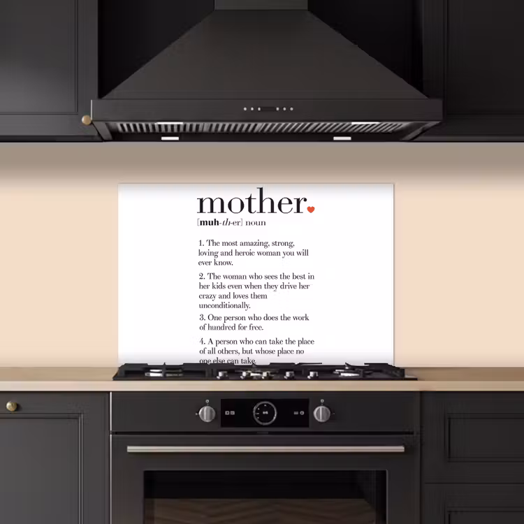 Moeder definitie - Quotes - Mother - Spreuken keuken achterwand spatscherm klein -sfeer1