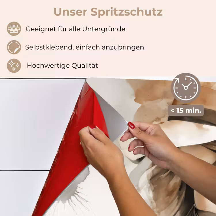 Mysterieus - Vrouw - Sepia keuken achterwand spatscherm klein -spatscherm_DE