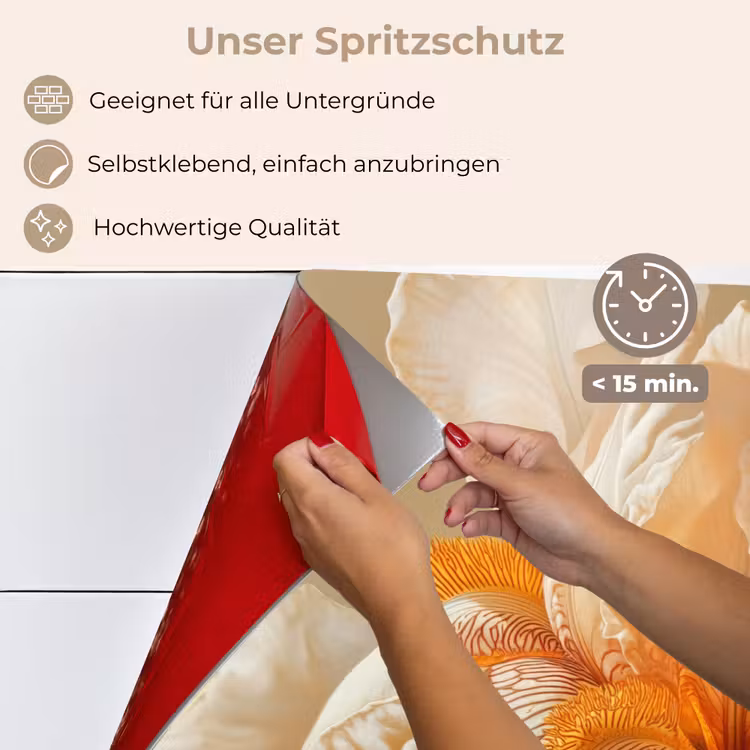 Close up - Oranje - Iris keuken achterwand spatscherm klein -spatscherm_DE