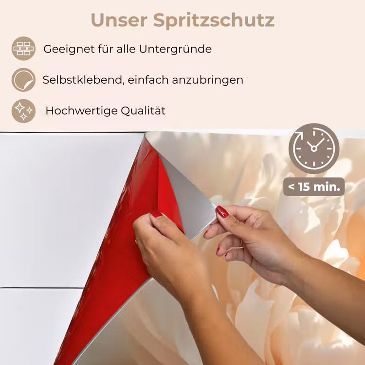 Close up - Pioenroos - Lichtroze keuken achterwand spatscherm klein -spatscherm_DE