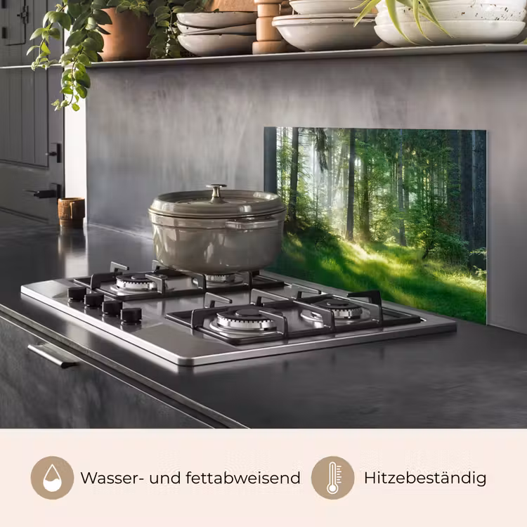 Natuur - Bomen - Bos - Groen - Zon - Gras - Planten keuken achterwand spatscherm klein -usp_DE