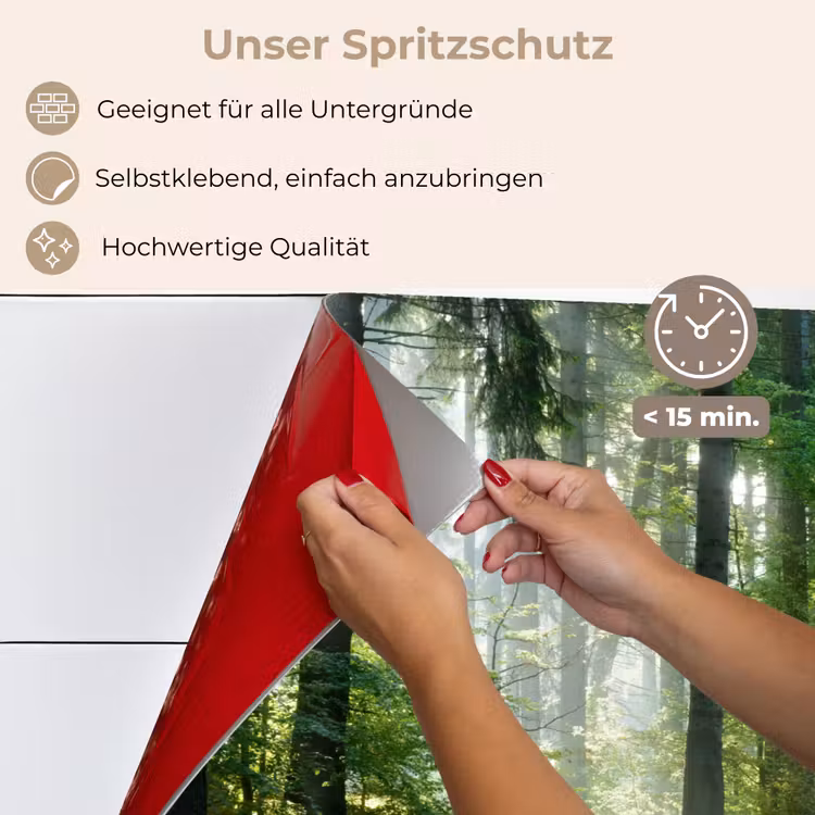 Natuur - Bomen - Bos - Groen - Zon - Gras - Planten keuken achterwand spatscherm klein -spatscherm_DE