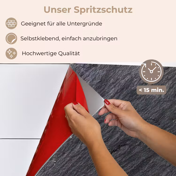 Natuursteen - Industrieel - Leisteen - Structuur - Grijs keuken achterwand spatscherm klein -spatscherm_DE