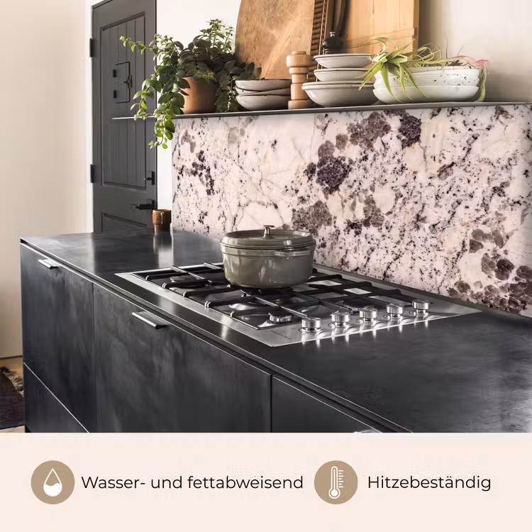 Natuursteen - Patroon - Abstract - Beige - Grijs keuken achterwand 2 middel -usp_DE
