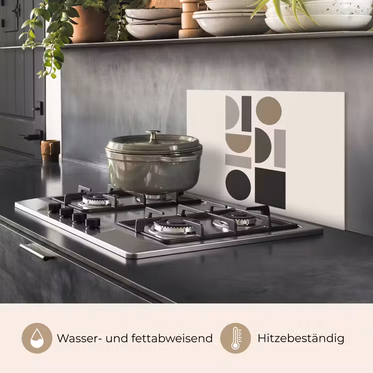 Natuurlijke tinten - Grafisch - Verticale compositie keuken achterwand spatscherm klein -usp_DE