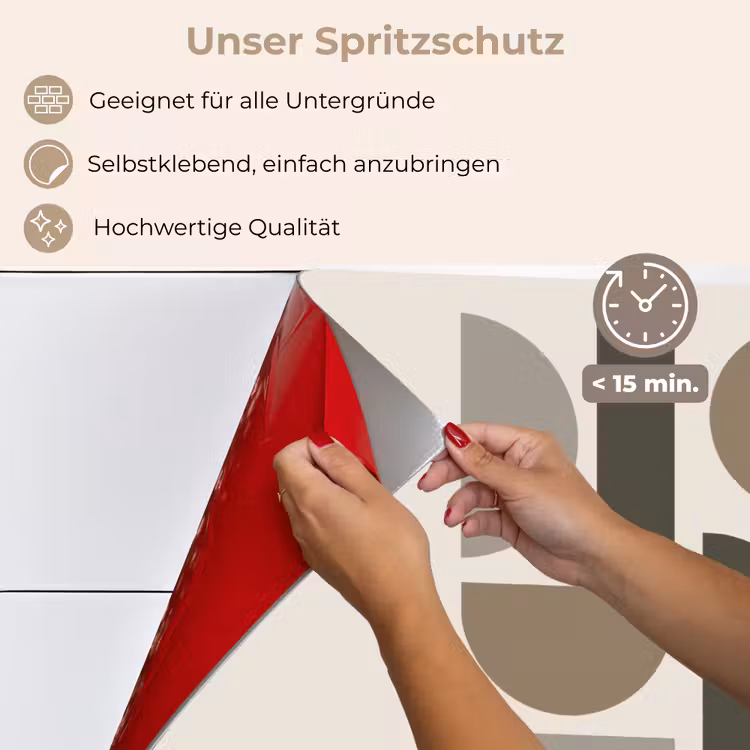 Natuurlijke tinten - Grafisch - Verticale compositie keuken achterwand spatscherm klein -spatscherm_DE