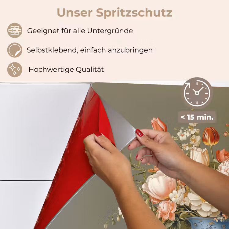 Neutral - Bloemen - Boeket - Vaas keuken achterwand spatscherm klein -spatscherm_DE