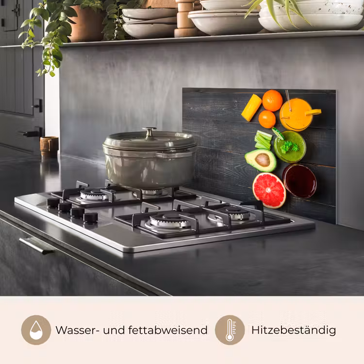 Fruit - Smoothie - Industrieel - Zomer keuken achterwand spatscherm klein -usp_DE