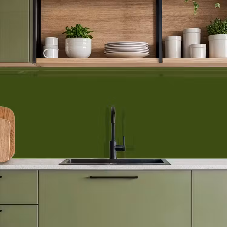 Olive - Drab - Groen keuken achterwand 2 middel 871 -sfeer3