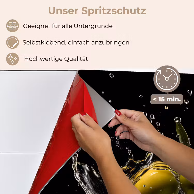 Olijven - Groen - Water - Zwart keuken achterwand spatscherm klein -spatscherm_DE