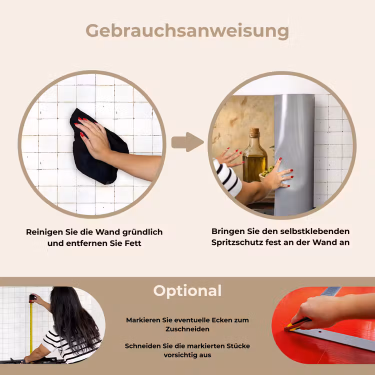 Olijven - Stilleven - Vintage keuken achterwand spatscherm klein -gebruiksaanwijzing_DE