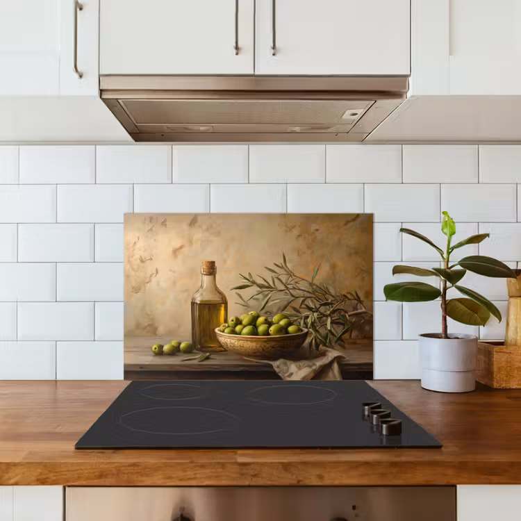 Olijven - Stilleven - Vintage keuken achterwand spatscherm klein -sfeer2