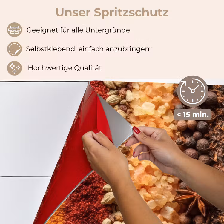 Banen - Verticaal - Kruiden - Variatie keuken achterwand spatscherm klein -spatscherm_DE