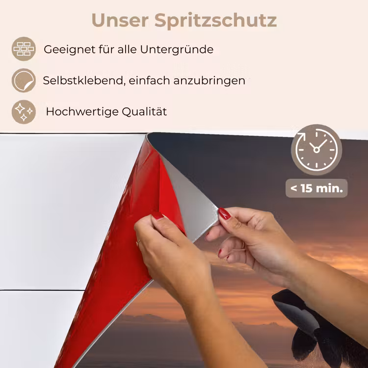 Orka - Zee - Zonsondergang keuken achterwand spatscherm klein -spatscherm_DE