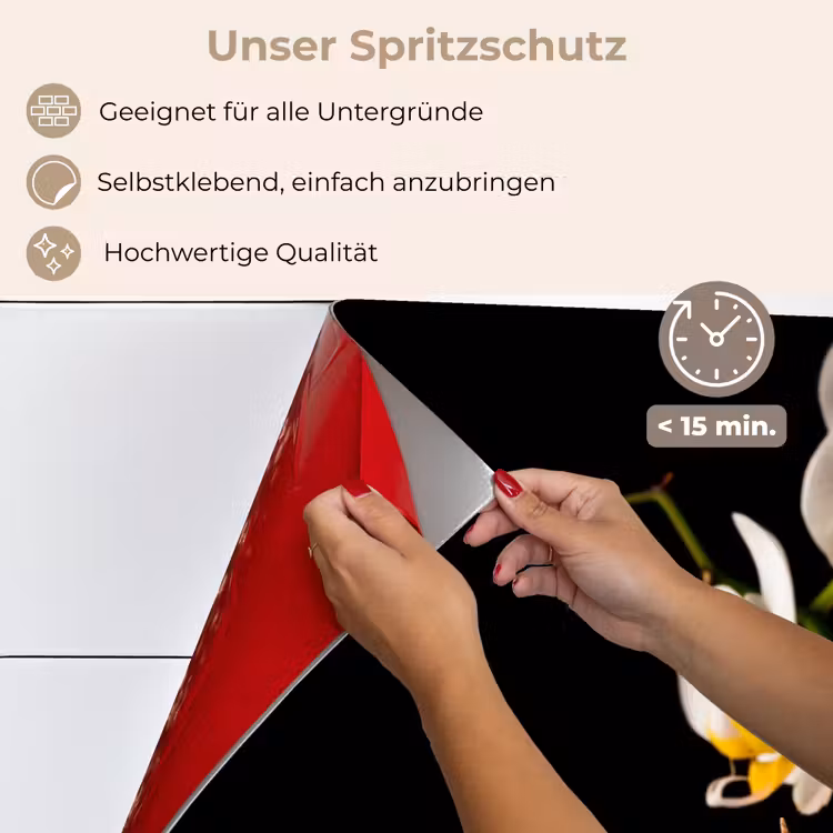 Orchidee - Bloemen - Planten - Botanisch keuken achterwand spatscherm klein -spatscherm_DE