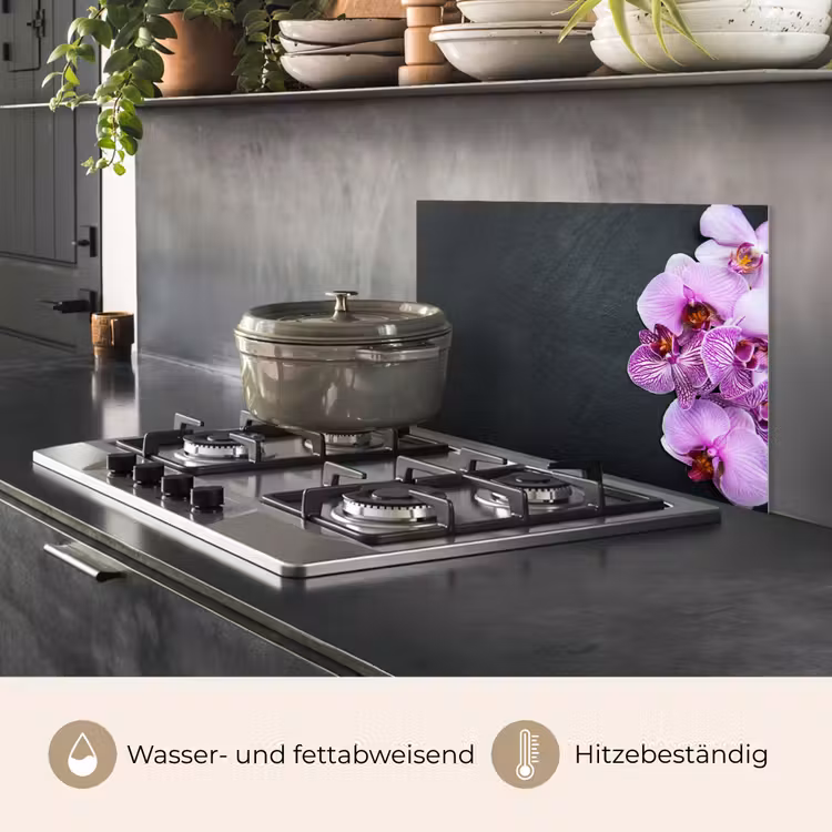 Orchidee - Bloemen - Roze - Flora keuken achterwand spatscherm klein -usp_DE