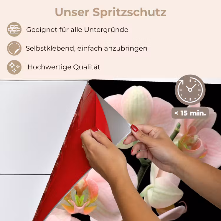 Orchidee - Bloemen - Roze - Stilleven - Flora keuken achterwand spatscherm klein -spatscherm_DE