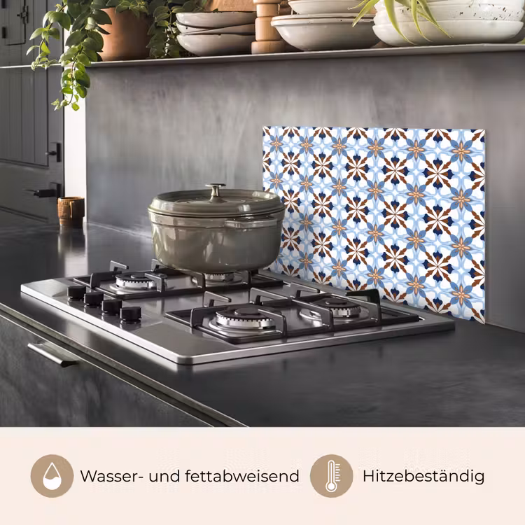Ornament - Tegel - Kleurrijk keuken achterwand spatscherm klein 900 -usp_DE